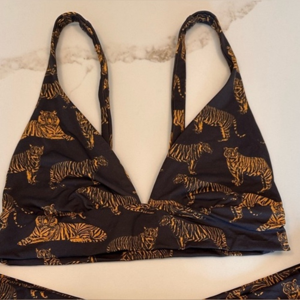 RARE! Boys + Arrows Bikini Set in Frisky Tiger Print - Picture 9 of 16